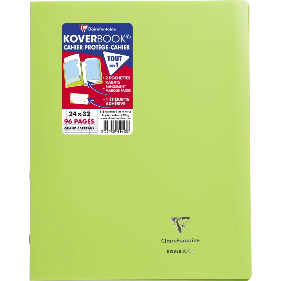Cahier piqué Koverbook 24x32 cm 96...