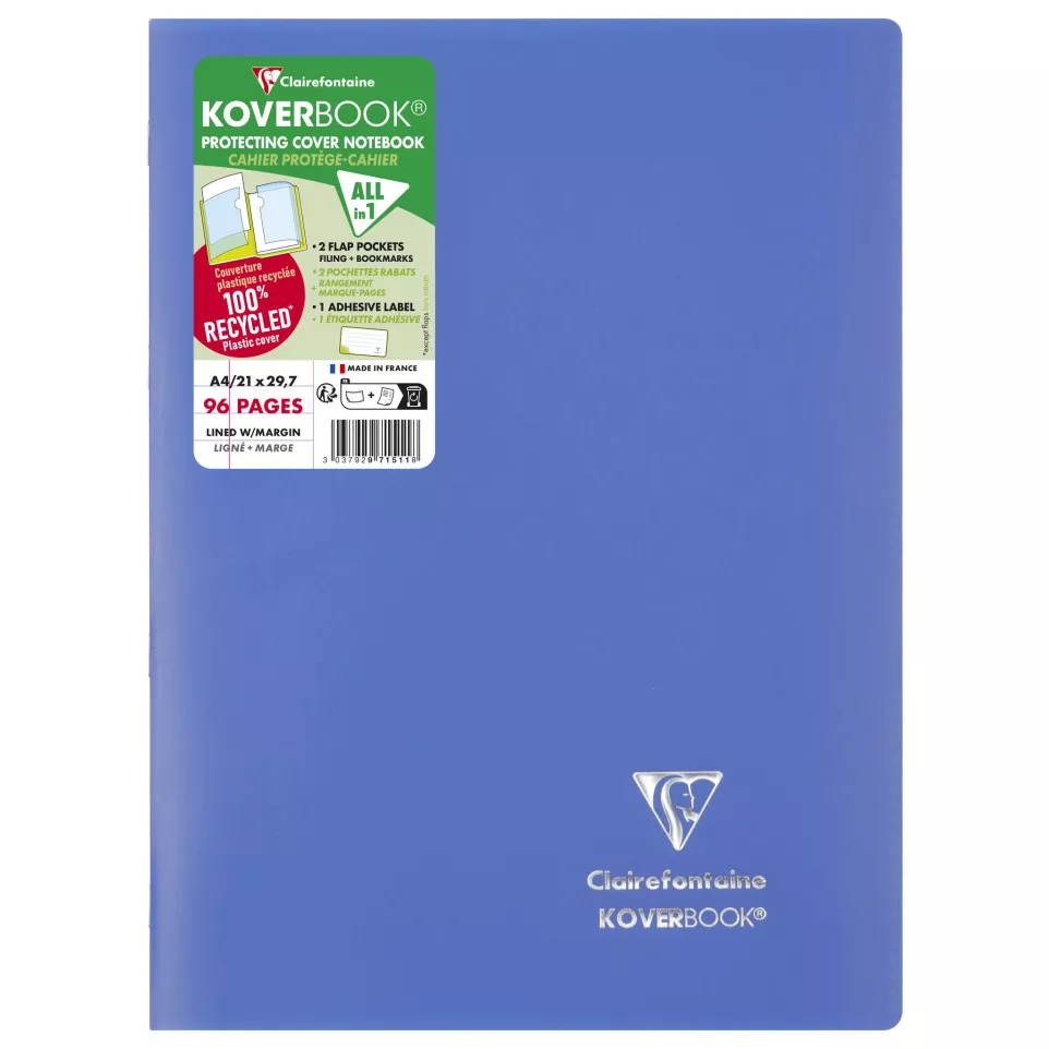 Koverbook Stapled Polypro Notebook...