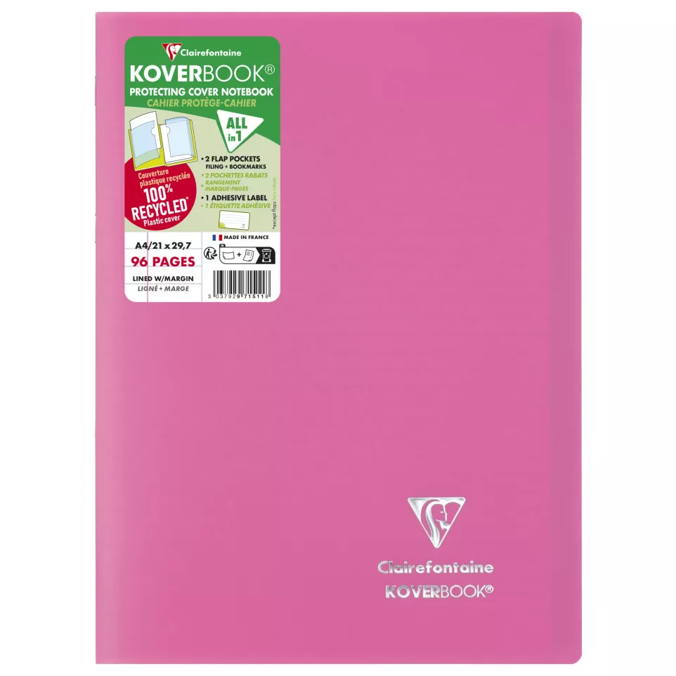 Koverbook Stapled Polypro Notebook...