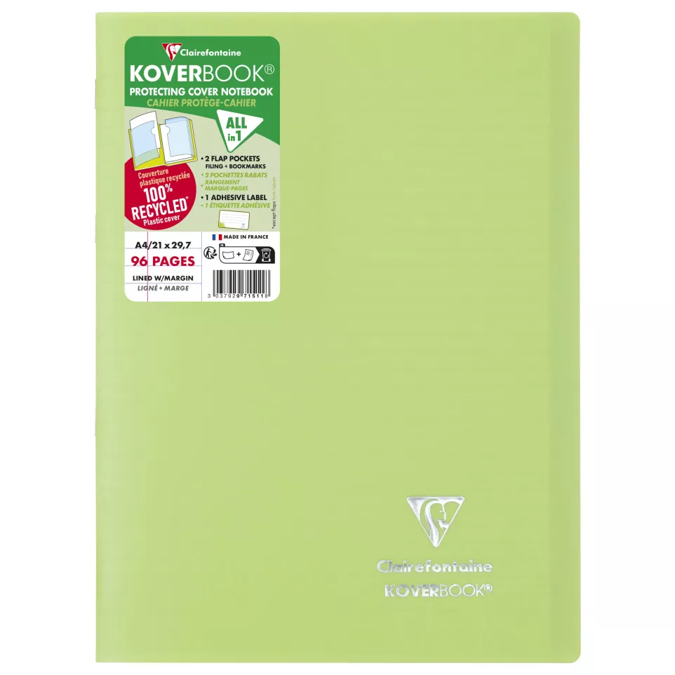 Koverbook Stapled Polypro Notebook...