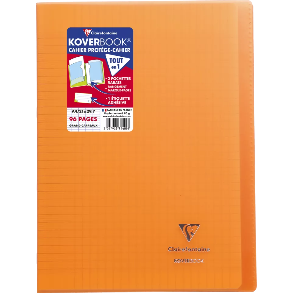 Koverbook Stapled Polypro Notebook...
