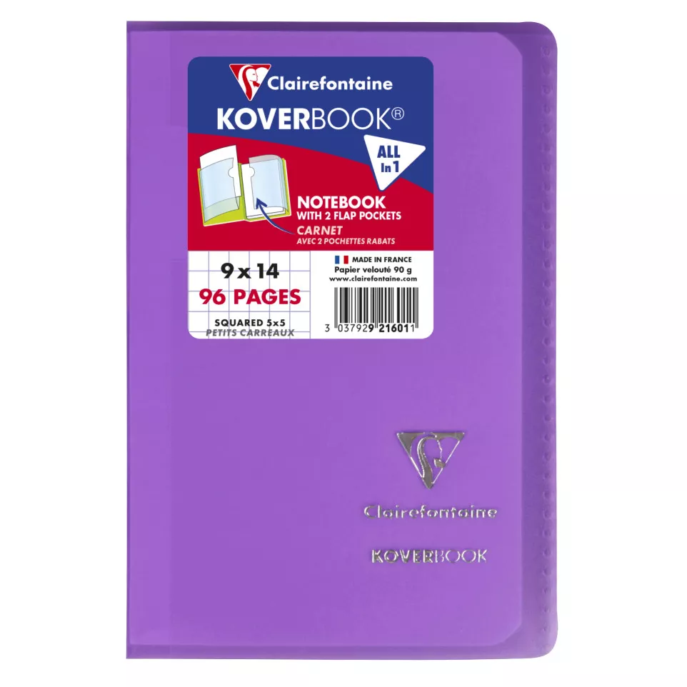 Carnet piqué Koverbook 9x14cm 96...