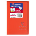 Carnet piqué Koverbook 9x14cm 96 pages petits carreaux couverture polypropylène transparent/ Pce
