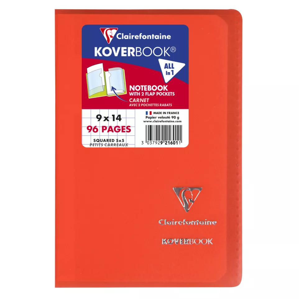 Carnet piqué Koverbook 9x14cm 96...