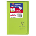 Carnet piqué Koverbook 9x14cm 96 pages petits carreaux couverture polypropylène transparent/ Pce