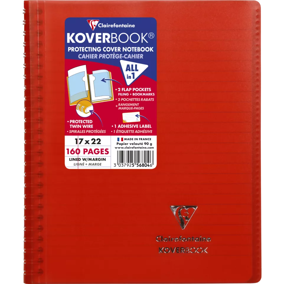 Koverbk wrap.spir.17-x22 80bl Lijn+KL...
