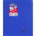 Cahier reliure intégrale enveloppante Koverbook A4+ 160 pages grands carreaux détachables perforé 4 trous couverture polypropylè