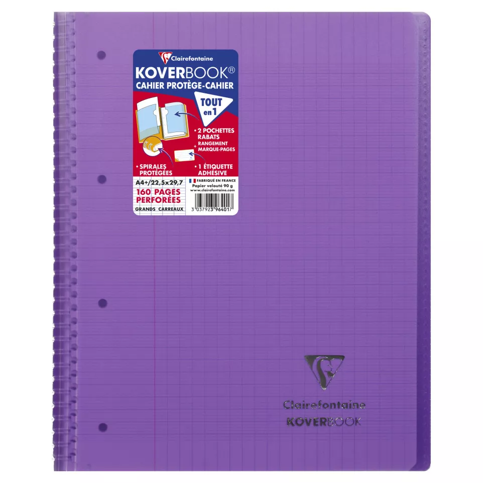 Cahier reliure intégrale enveloppante...