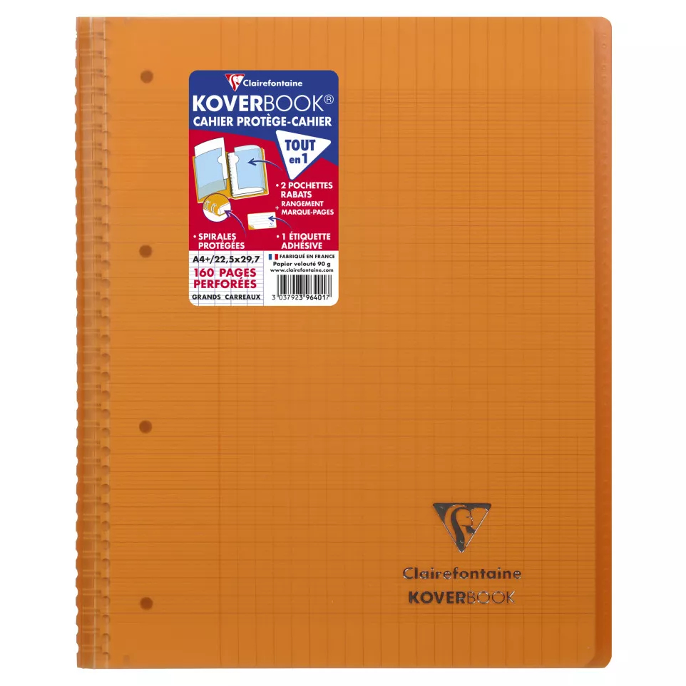 Cahier reliure intégrale enveloppante...