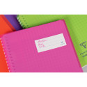 Cahier reliure intégrale enveloppante Koverbook A4+ 160 pages grands carreaux détachables perforé 4 trous couverture polypropylè
