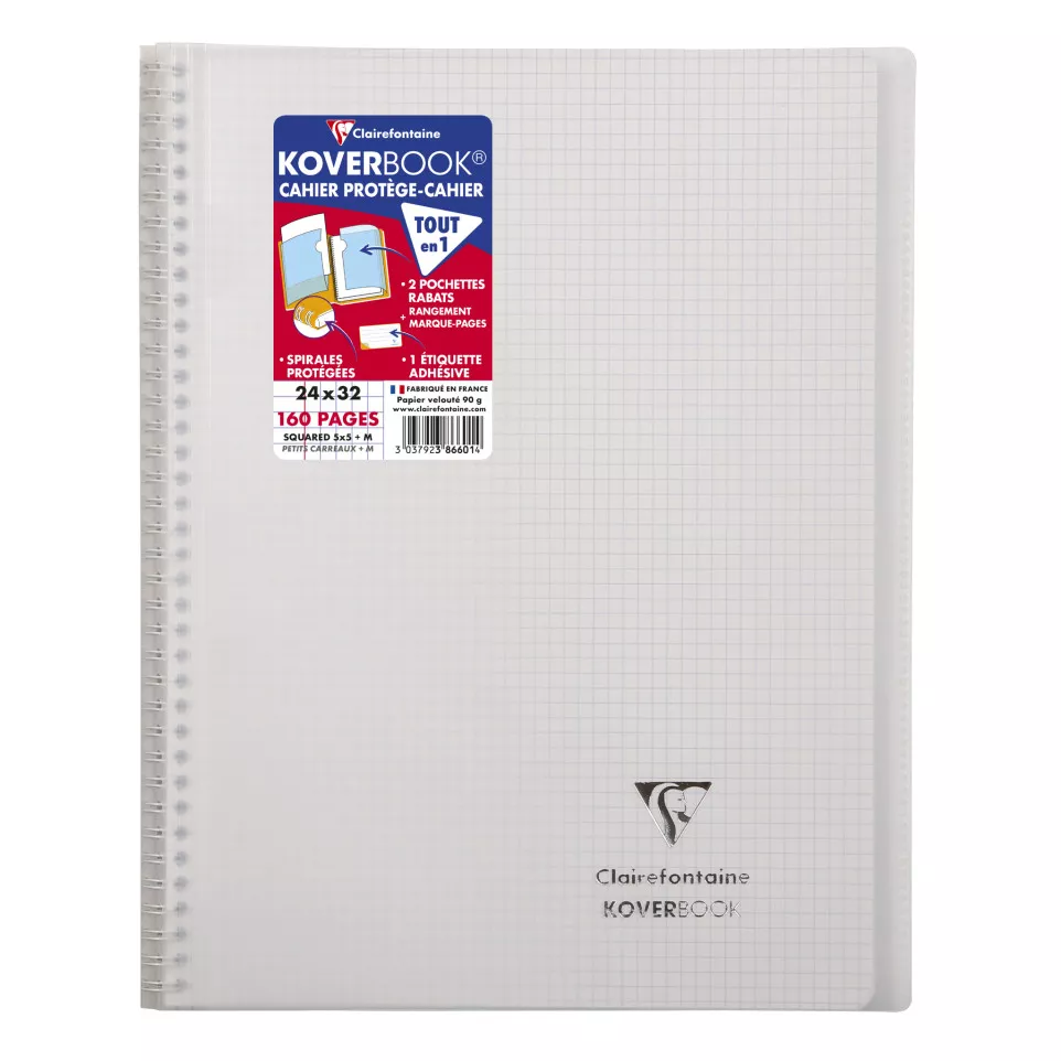 Koverbk spiraal PP 2-4x32 80bl 90g...