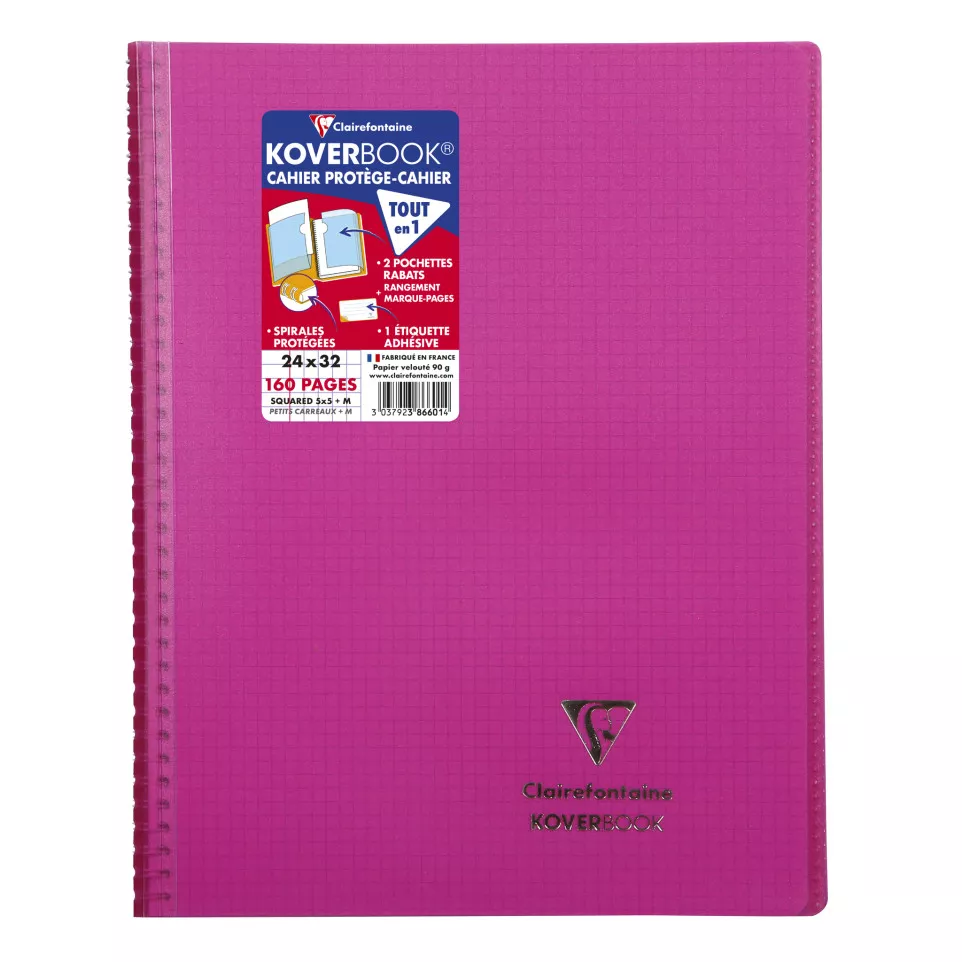Koverbk spiraal PP 2-4x32 80bl 90g...