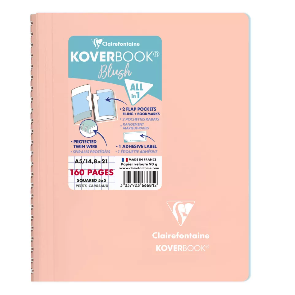 Koverbook Blush Polypro Wire bound...