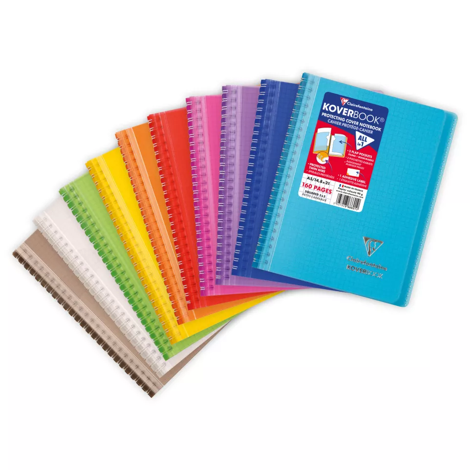 Koverbook wraparound- spir. A5 80bl...