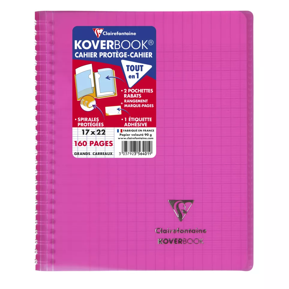 Koverbk tekst spir P-P17x22 90g 80bl...