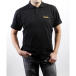 Rhodia polo Black logo Orange man L-/ St.