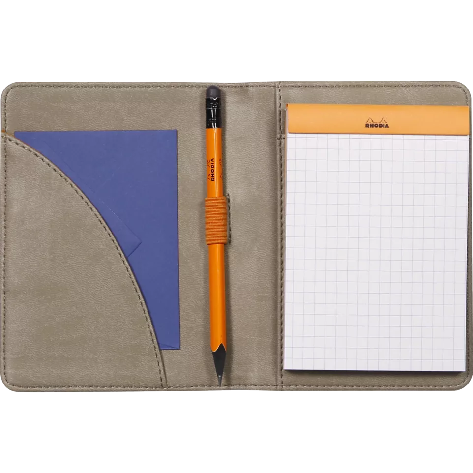 Rhodia small portfol-io N°12 TAUPE...