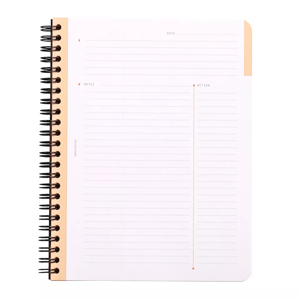 Meetingbk wrbnd A5+-80 sh. printed...