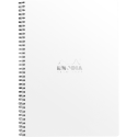 Notebk spir. White A-4+ 80bl 80g Lijn+Kl/ St.