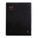 Notebook Rhodia Classic reliure intégrale 22,5x29,7 cm 160 pages petits carreaux 5x5 avec cadre en-tête détachables 80g/ Pce