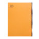 Notebook spir.Orange- A4+ 80bl 80g  Q5x5/ St.
