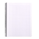 Notebook Rhodia Classic reliure intégrale 22,5x29,7 cm 160 pages petits carreaux 5x5 avec cadre en-tête détachables 80g/ Pce