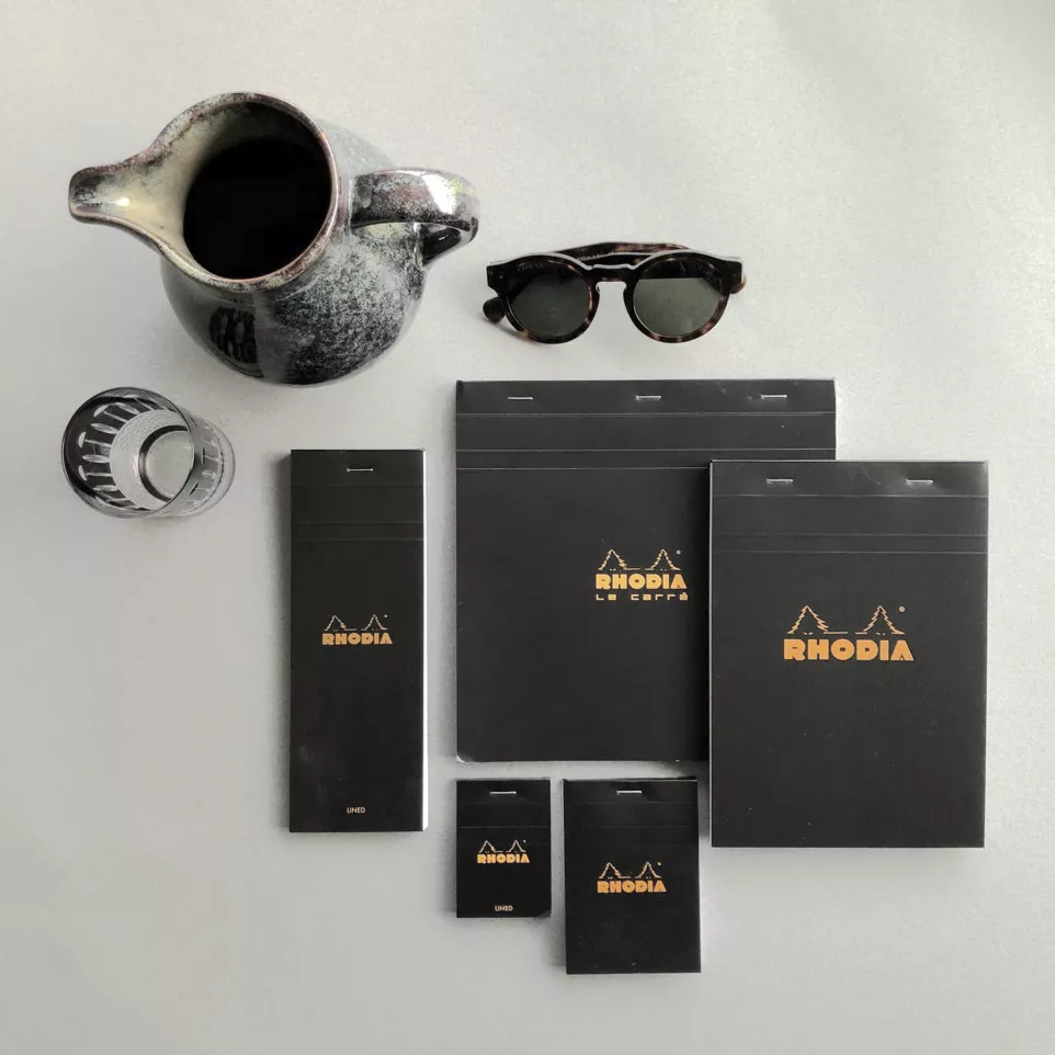 Rhodia Black Head Stapled Pad No19,...