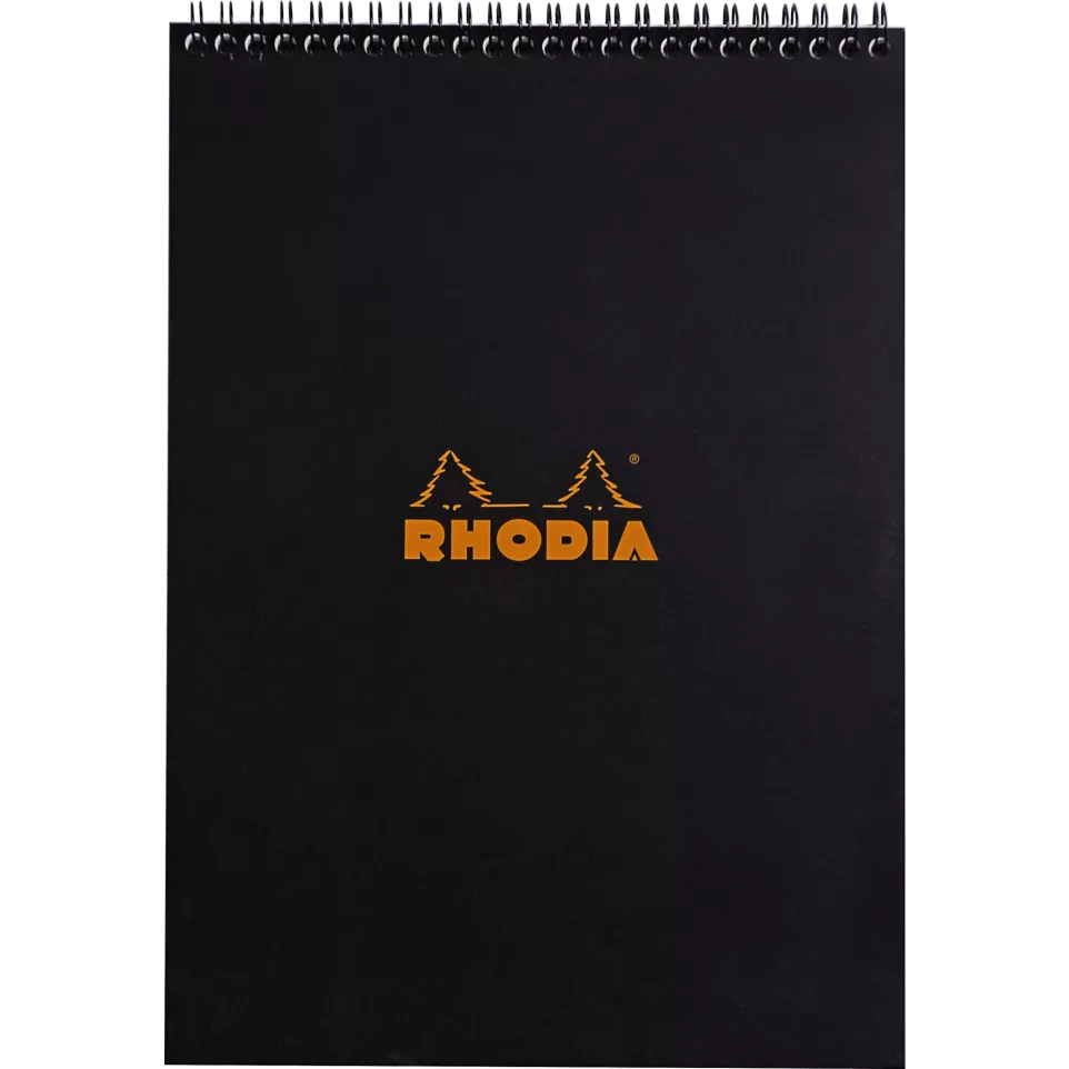 Rhodia wrbnd pad 80-sh. A4 LBlack...