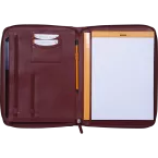 Rhodia large zipped-portfolio BURGUNDYA4/ Pc.