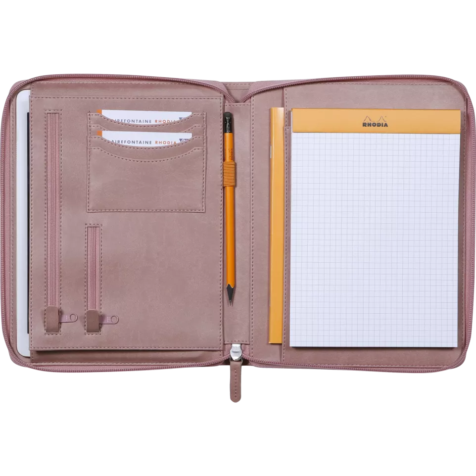Rhodia schrijfmap kl-ein rozenhout...
