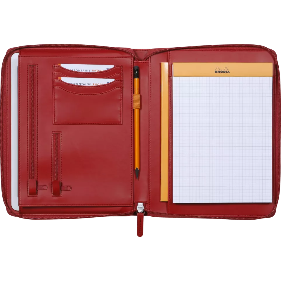 Rhodia schrijfmap klein klaproos A5-/...