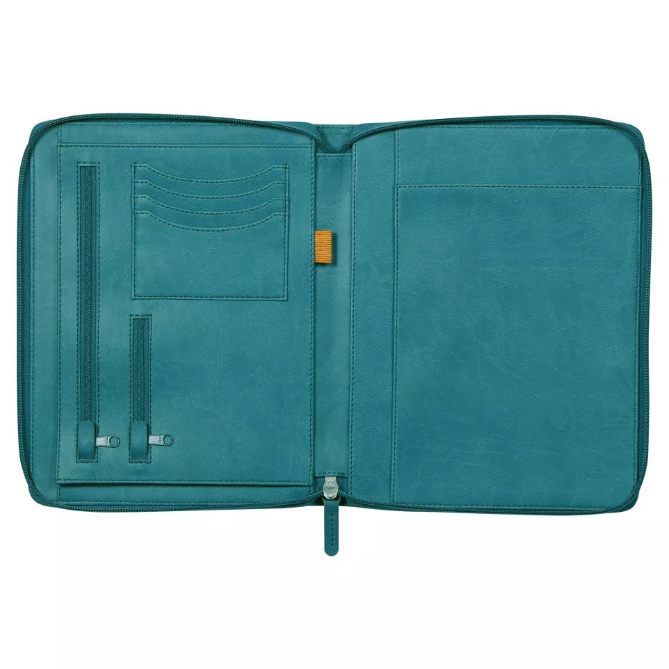 Rhodia small zipped-portfolio PEACOCK...