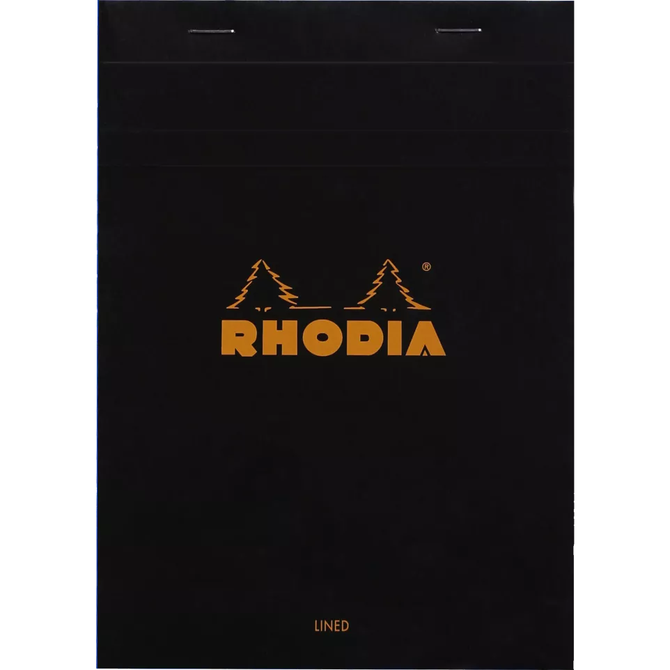 Rhodia Black Stapled Pad No16, 80sh,...