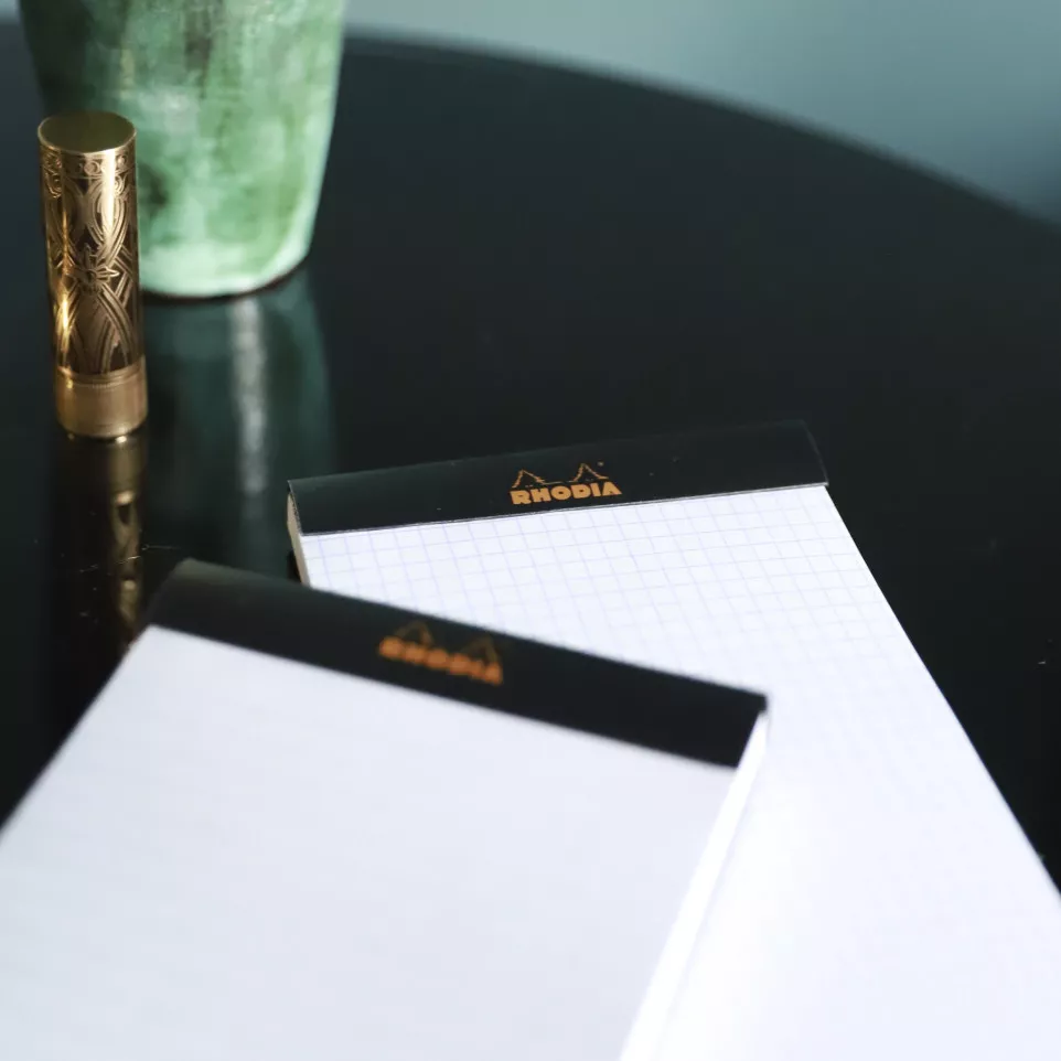 Rhodia Black Stapled Pad No16, 80sh,...