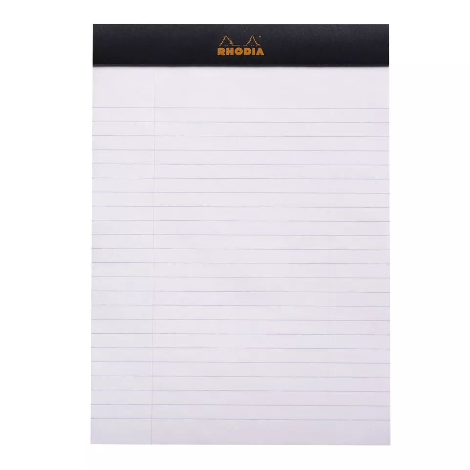 Rhodia Black Stapled Pad No16, 80sh,...
