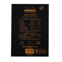Rhodia Black Stapled Pad No16, 80sh, Lined and Margin, A5/ Pc.