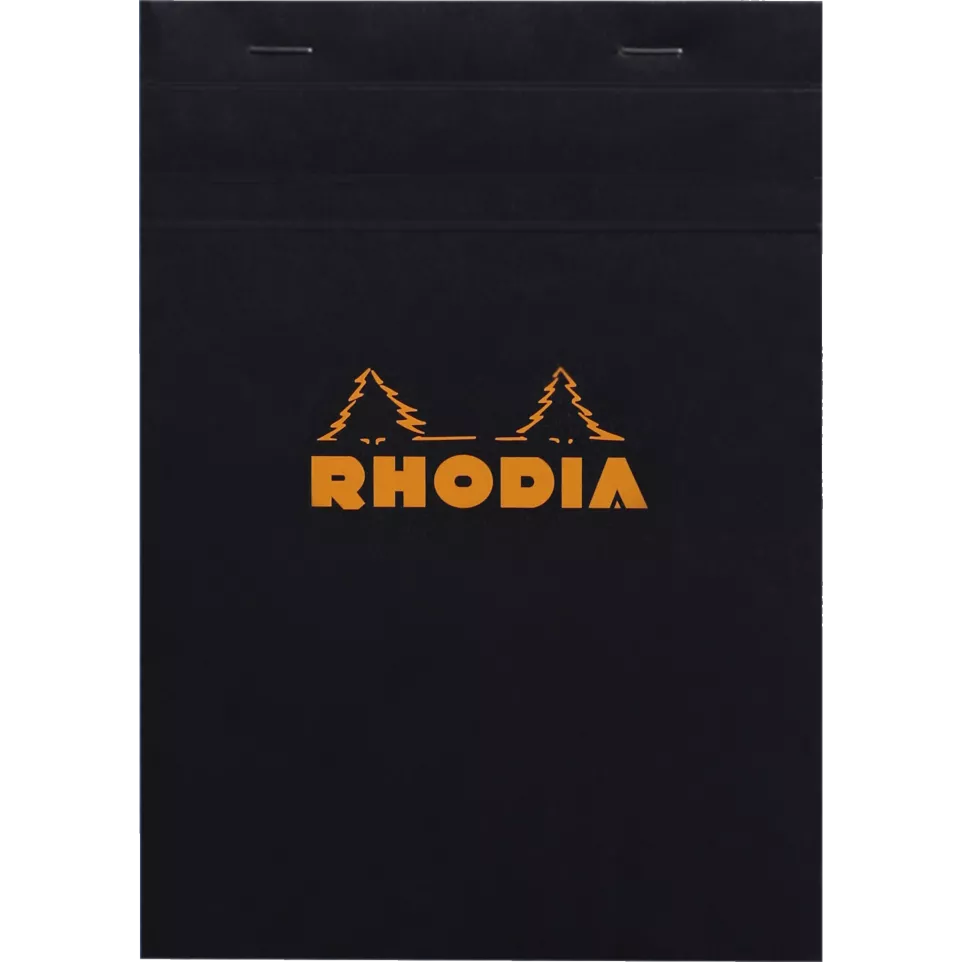 Rhodia Black Head Stapled Pad No16,...