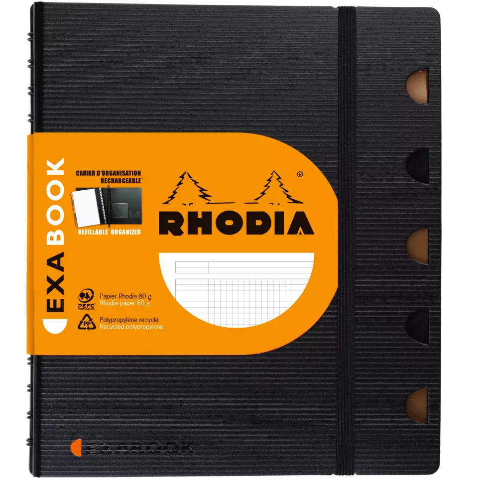 EXABOOK Rhodia wbnd 80sh A5+ 5X5-/ Pc.