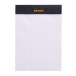 Bloc agrafé Rhodia N°13 10,5x14,8 cm 80 feuillets petits carreaux 5x5 80g/ Pce