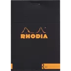 Rhodia Basics Black Le R Stapled Pad No12 85x120 Lined/ Pc.