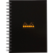 Notebook Rhodia Reliure intégrale rembordée rigide A5 160 pages ligné + marge et cadre en-tête./ Pce