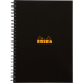 Notebook Rhodia Reliure intégrale rembordée rigide A4 160 pages ligné + marge et cadre en-tête./ Pce