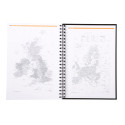 Notebook Rhodia Reliure intégrale rembordée rigide A4 160 pages ligné + marge et cadre en-tête./ Pce