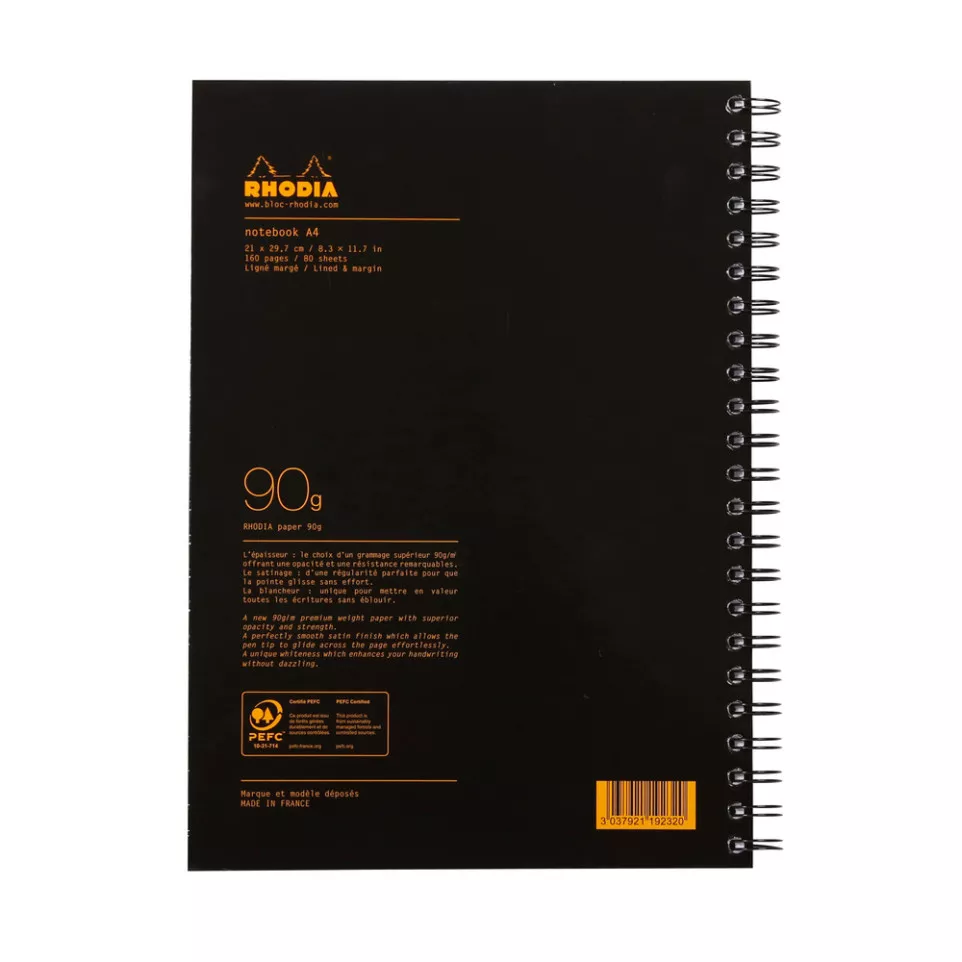 Rhodia Bus.Notebk sp-ir.A4 80bl 90g...