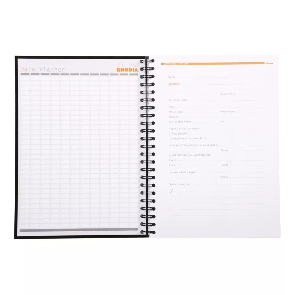 Rhodia Bus.Notebk sp-ir.A4 80bl 90g...