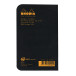 Notitiebk Black 7,5x-12 24bl 80g  DOT/ St.
