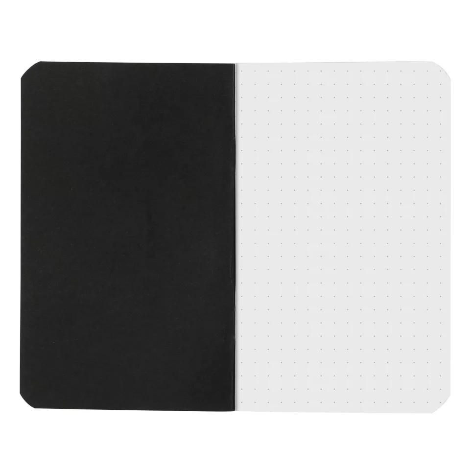 Notitiebk Black 7,5x-12 24bl 80g...