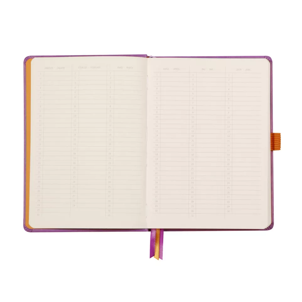 Rhodia Glbk hardc A5- 120bl 90g DOT...