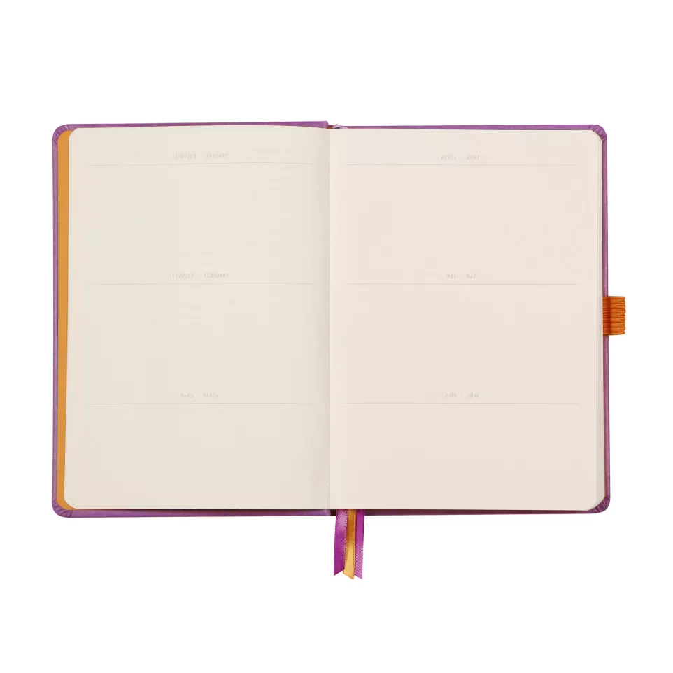 Rhodia Glbk hardc A5- 120bl 90g DOT...