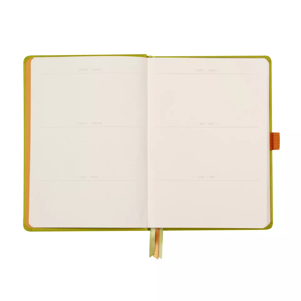 Rhodia Glbk hardc A5- 120bl 90g DOT...